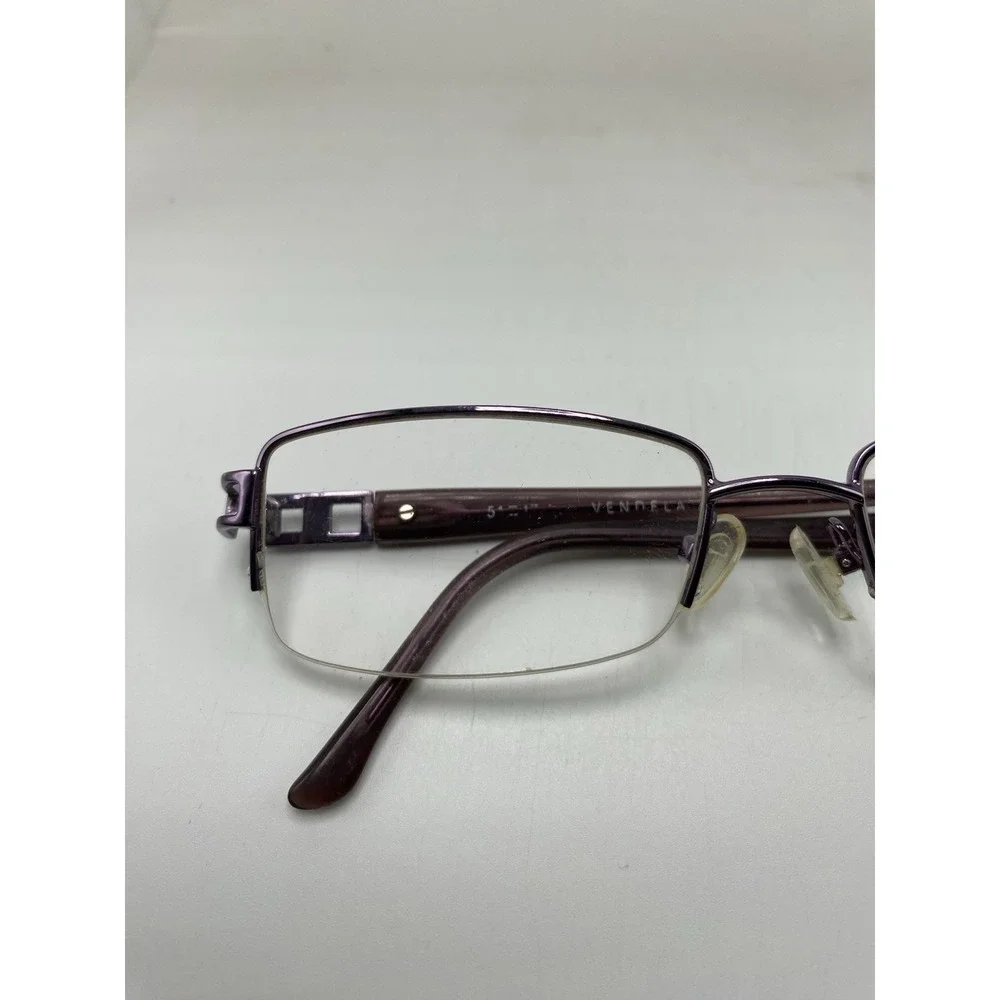 Vendela Eyeglasses FRAMES ONLY V1016 Half Rim 51-17-135 Purple 267